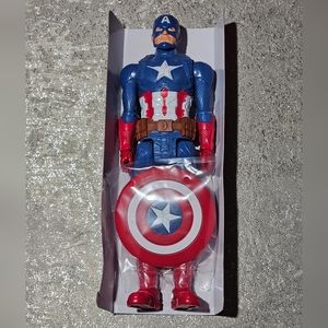 (NEW W/O Box) Marvel Avengers Titan Hero Series Captain American 12" Action Toy